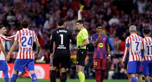 أتلتيكو مدريد ينتقد أداء الحكام في مواجهة برشلونة بسبب تقنية الفيديو