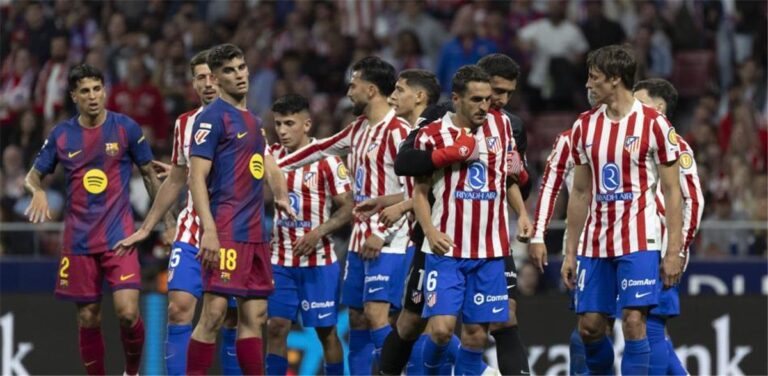 رجل مباراة برشلونة وأتلتيكو مدريد في الدوري الإسباني